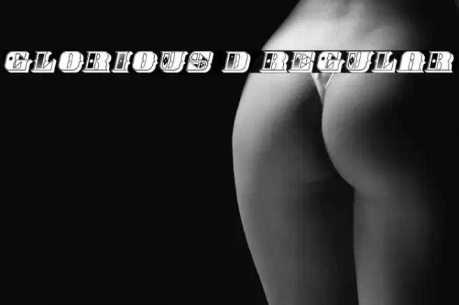 Glorious 3D Regular Font examples