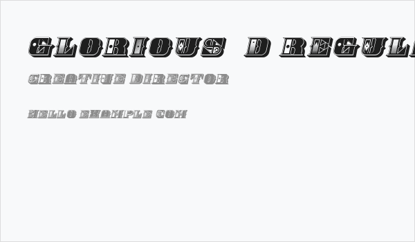 Glorious 3D Regular Business Card