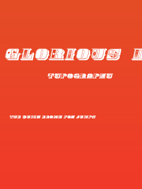 Glorious 3D Regular Poster