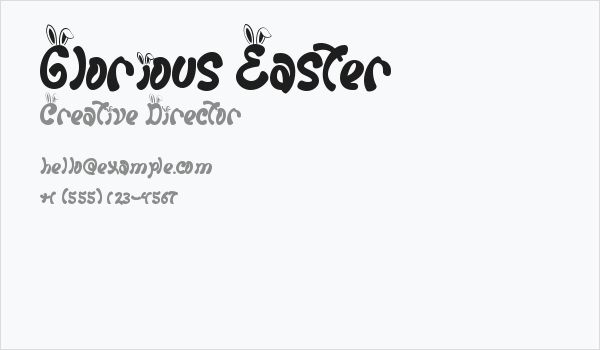 Glorious Easter Business Card