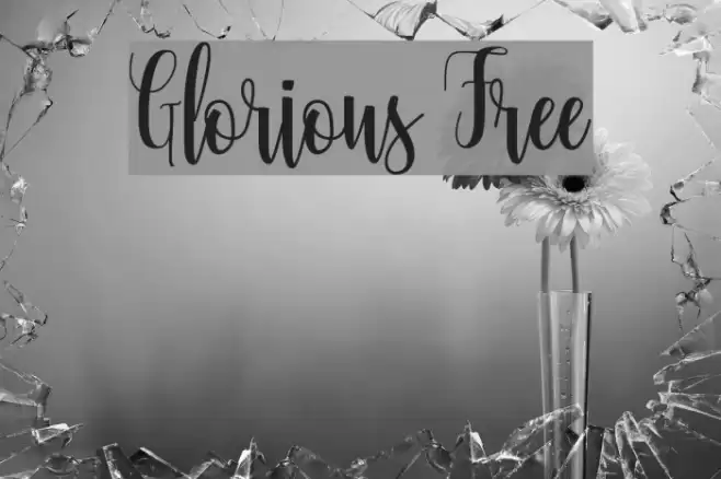 Glorious Free Font examples