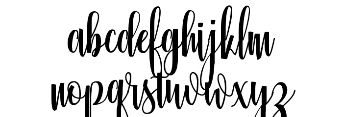 Glorious Free Font LOWERCASE