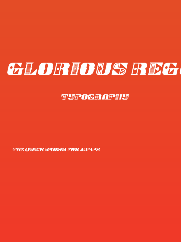 Glorious Regular Poster