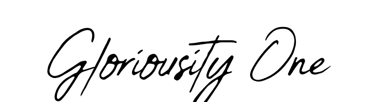 Gloriousity One  免费字体下载