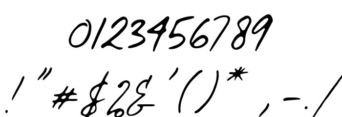 Gloriousity One Font OTHER CHARS