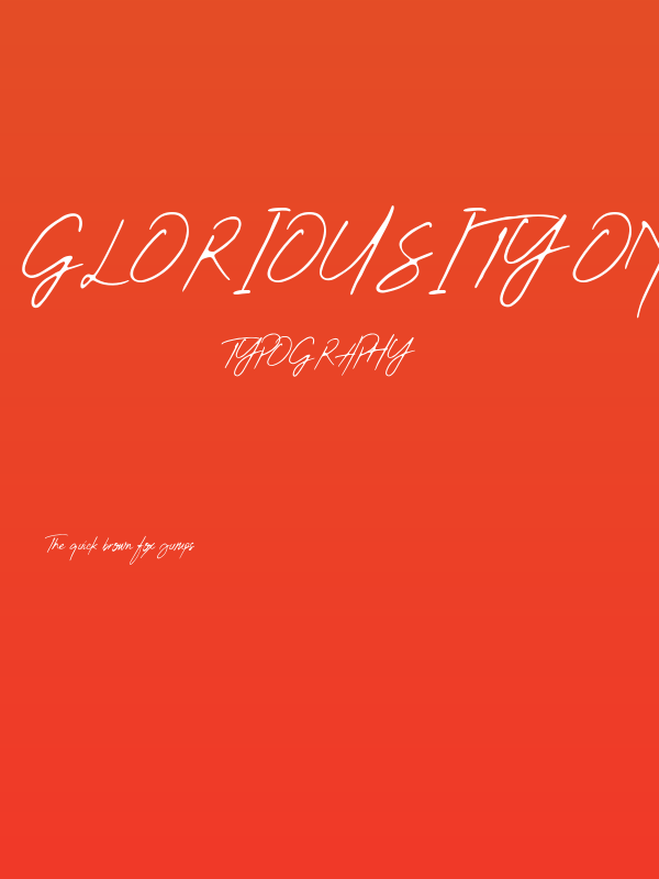Gloriousity One Poster