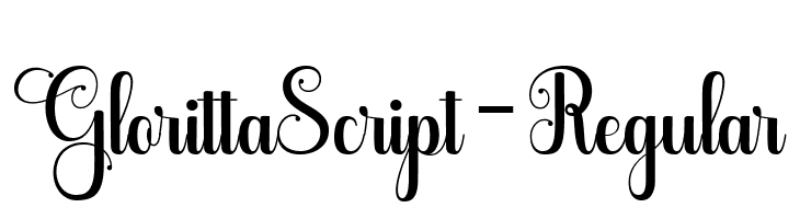 GlorittaScript-Regular  font caratteri gratis