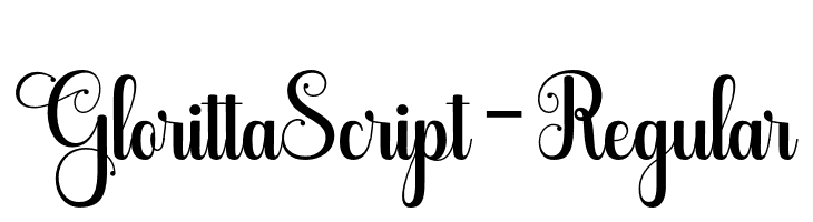 GlorittaScript-Regular  Frei Schriftart Herunterladen