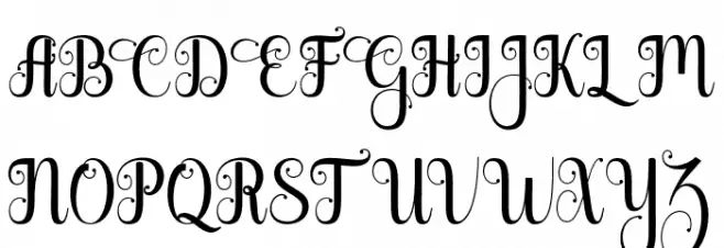 GlorittaScript-Regular Schriftart Groß