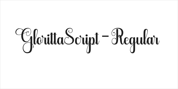 GlorittaScript-Regular Logo