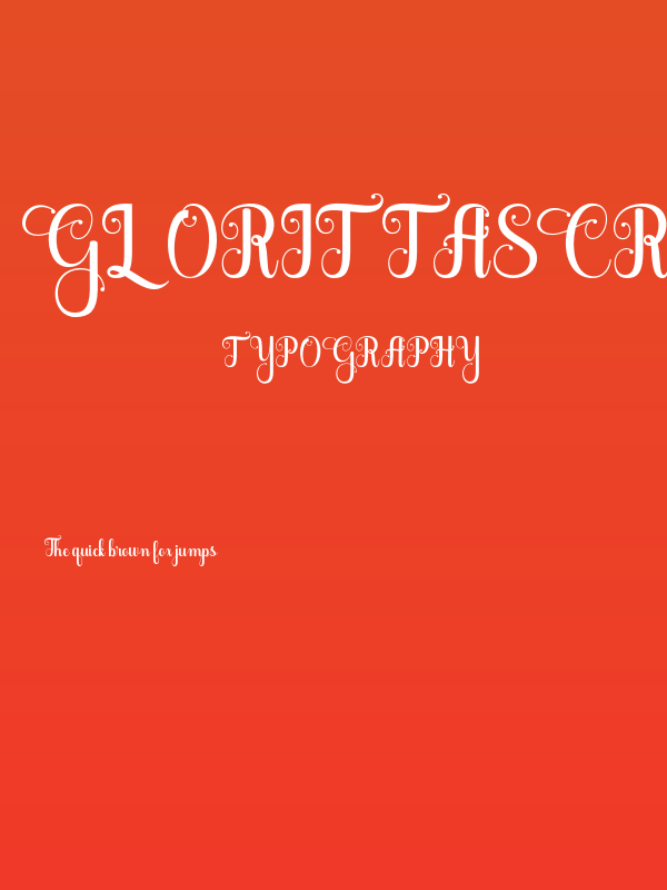 GlorittaScript-Regular Poster
