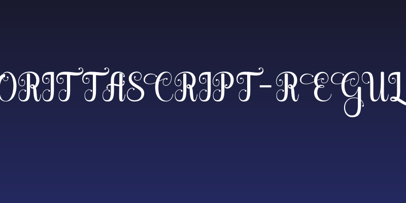 GlorittaScript-Regular Social Header