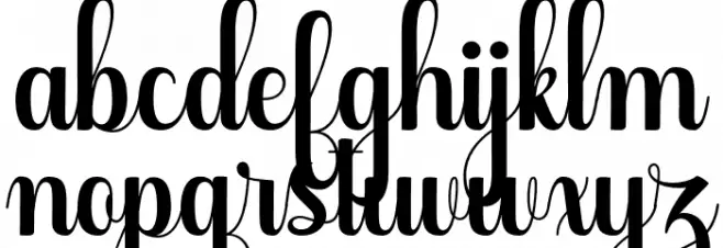 GlorittaScript-Regular Fonte MINÚSCULAS