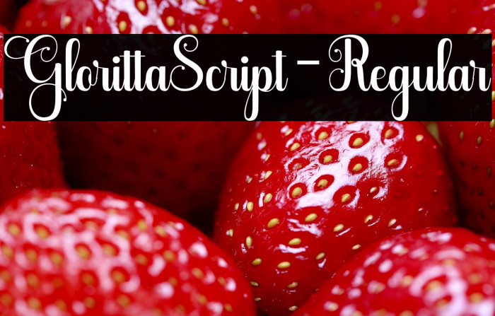 GlorittaScript-Regular Example 1
