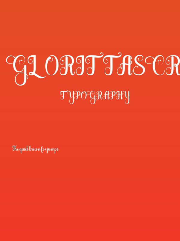 GlorittaScript-Regular Poster