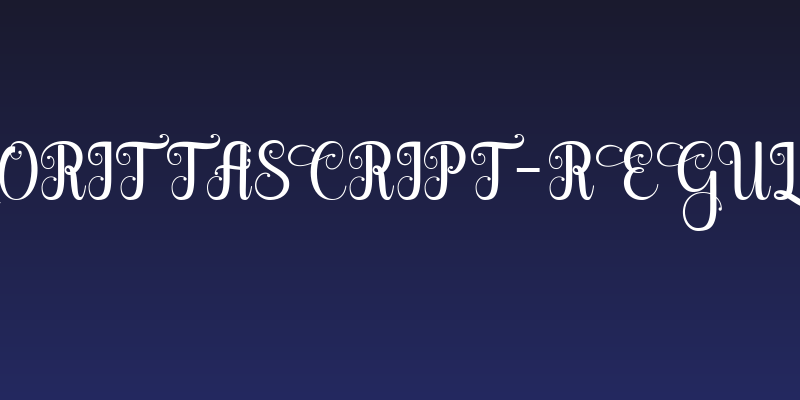 GlorittaScript-Regular Social Header