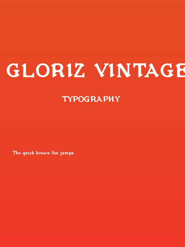 Gloriz Vintage PERSONAL USE Regular Poster