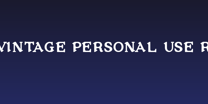 Gloriz Vintage PERSONAL USE Regular Social Header