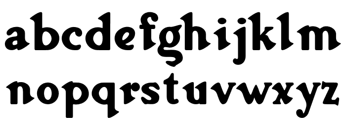 Gloriz Vintage PERSONAL USE Regular Font LOWERCASE