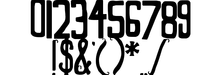 Glory Bound Font OTHER CHARS