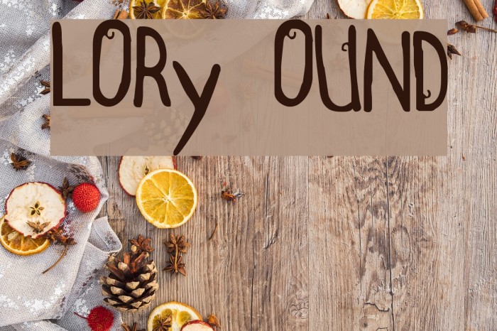 Glory Bound Font examples
