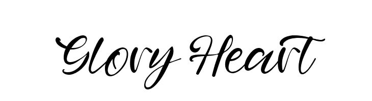 Glory Heart  नि: शुल्क फ़ॉन्ट्स डाउनलोड