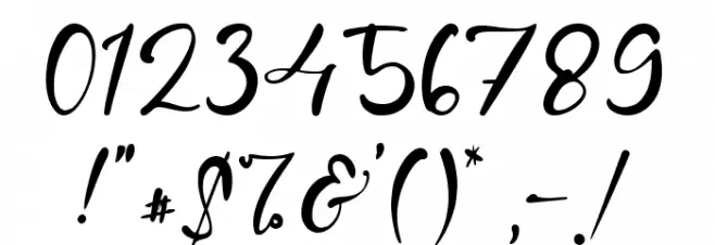 Glory Heart Font OTHER CHARS