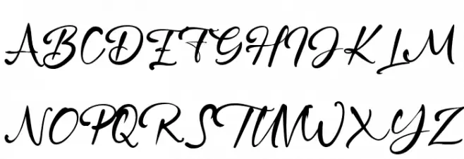 Glory Heart Schriftart Groß