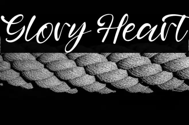 Glory Heart Font examples