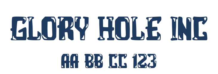 Glory Hole Inc Font Preview