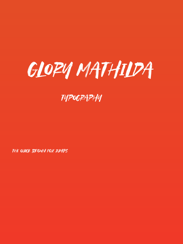 Glory Mathilda Poster