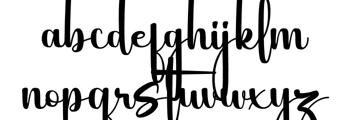 Glory Signature Personal Use Font LOWERCASE