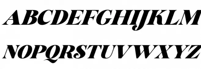 Glory Sunshine Italic 字体 大写