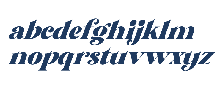 Glory Sunshine Italic Lowercase