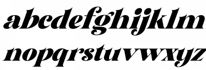 Glory Sunshine Italic फ़ॉन्ट लोअरकेस