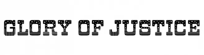 Glory of Justice  Free Fonts Download