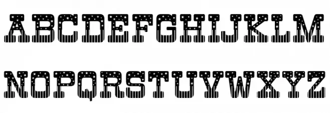 Glory of Justice Caratteri MAIUSCOLE