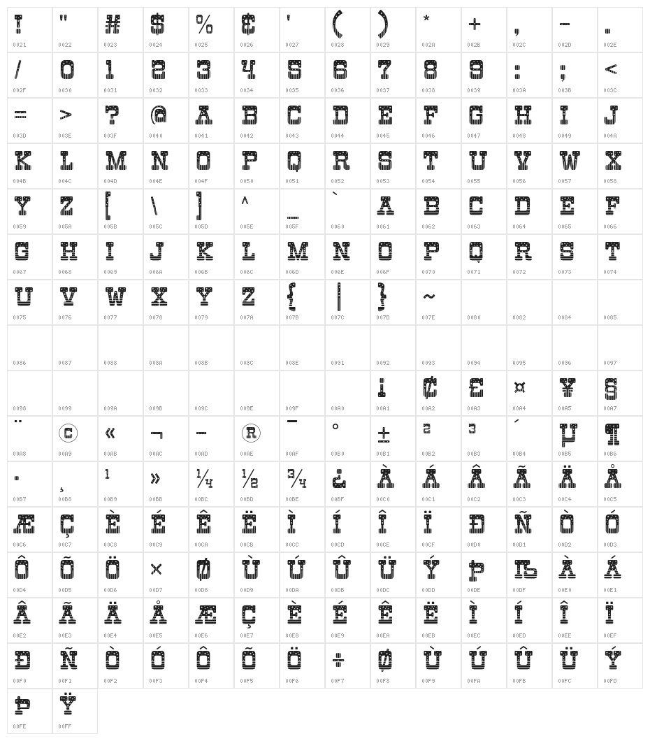 Glory of Justice Character Map
