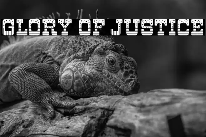 Glory of Justice Caratteri examples