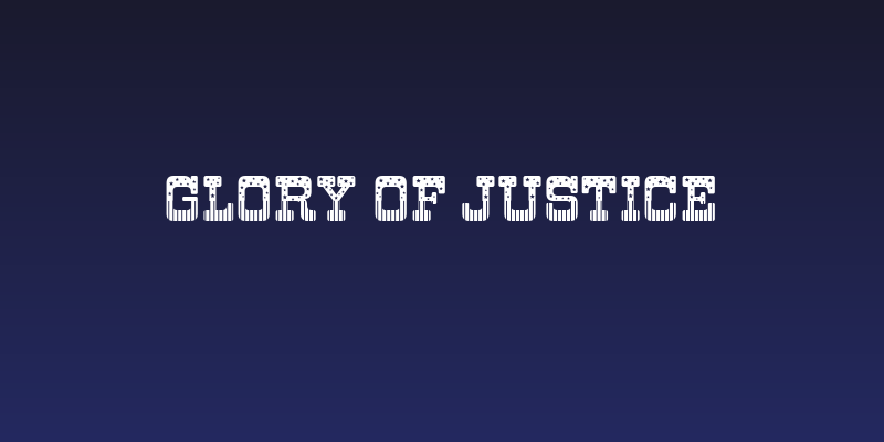 Glory of Justice Social Header