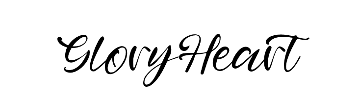 GloryHeart  免费字体下载