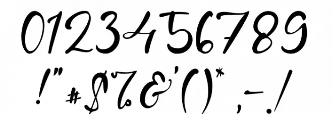 GloryHeart Font OTHER CHARS