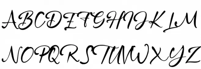 GloryHeart Schriftart Groß