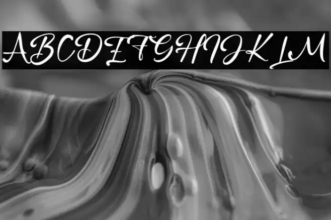 GloryHeart Font examples