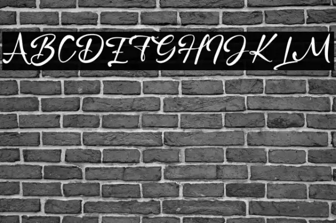 GloryHeart Font examples