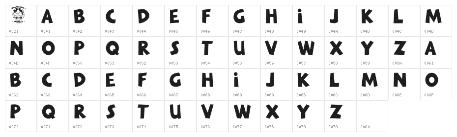 GloryUnited Character Map