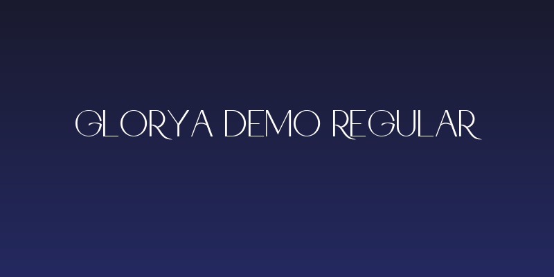 Glorya DEMO Regular Social Header