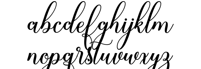 Glorylove Font LOWERCASE