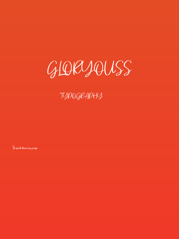 Gloryouss Poster