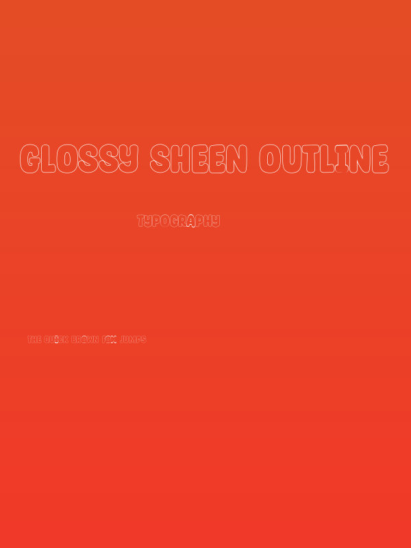 Glossy Sheen Outline Poster